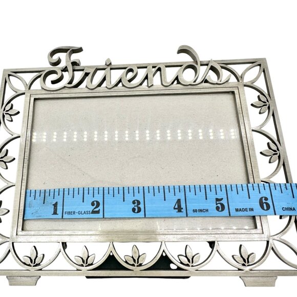 Fetco "Friends" Home Decor Metal Picture Frame 4x6 Vintage Style Floral Design - Picture 7 of 7